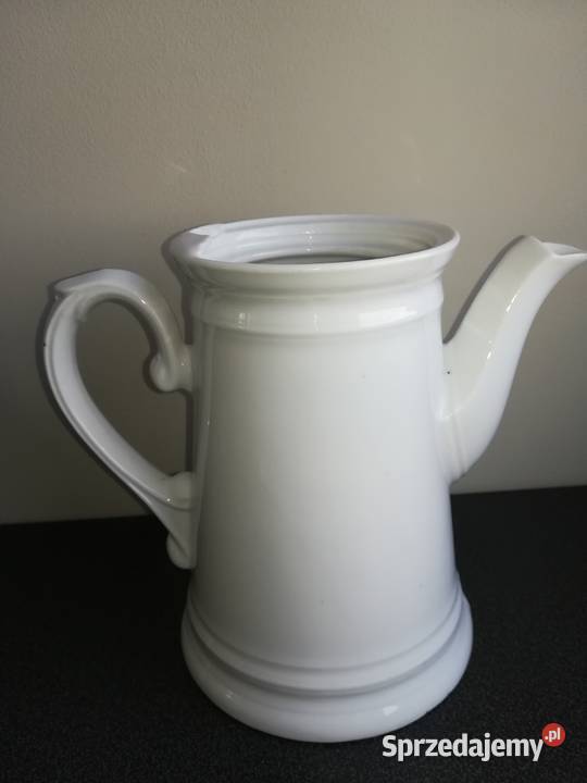 Biały porcelanowy dzbanek porcelana śląska Gdańsk