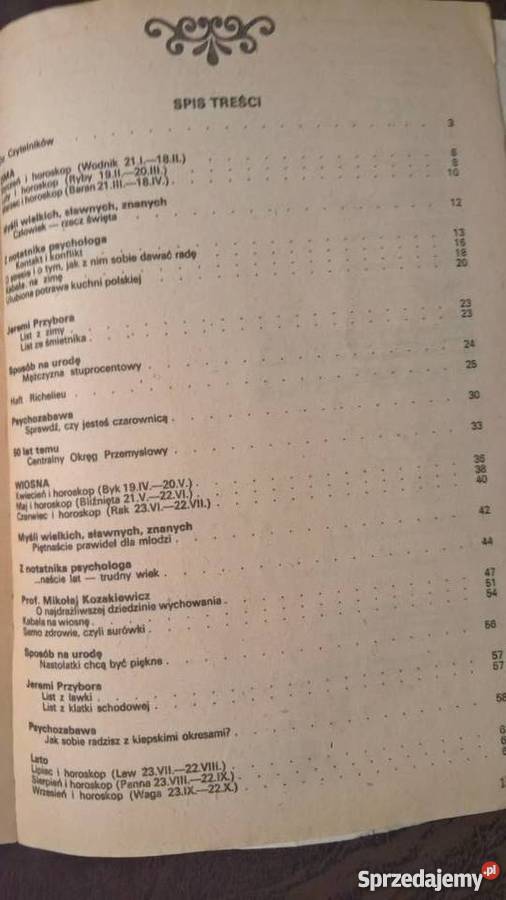 Kalendarz Przyjaciółka 1987 Wrocław
