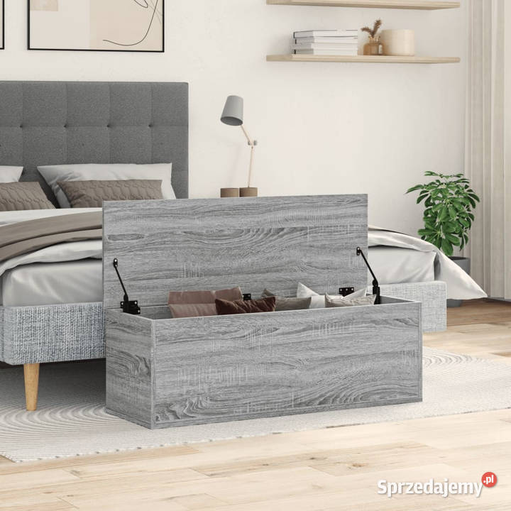 Skrzynia szary dąb sonoma 102x35x35 materiał Dom i Ogród Warszawa sprzedam