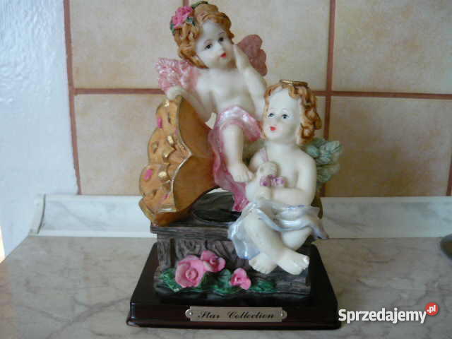 Figurka ceramiczna amorki Myszków