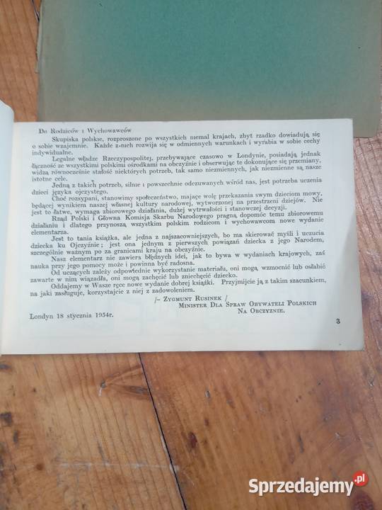 M Falski Elementarz 1954 Antykwariat Gdów