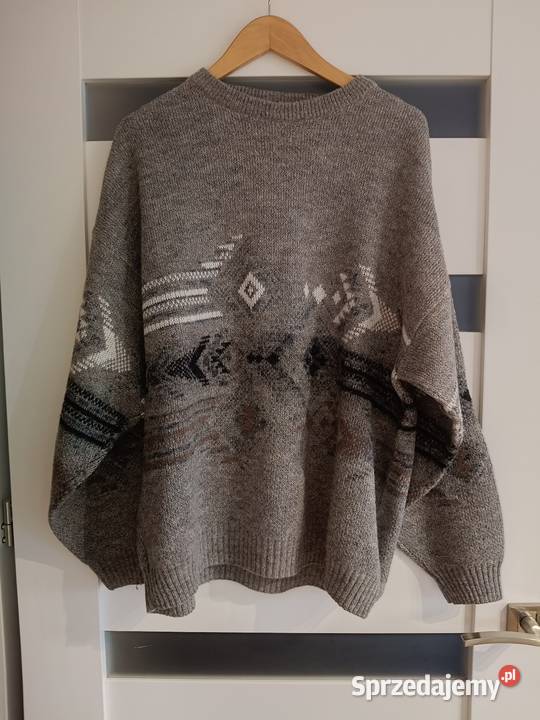 Sweter męski dobra jakość wełny Marc Gibaldi śląskie