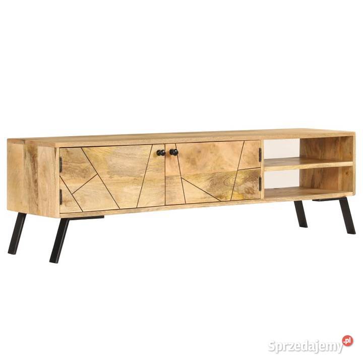 vidaXL Szafka pod telewizor, lite drewno mango 246154