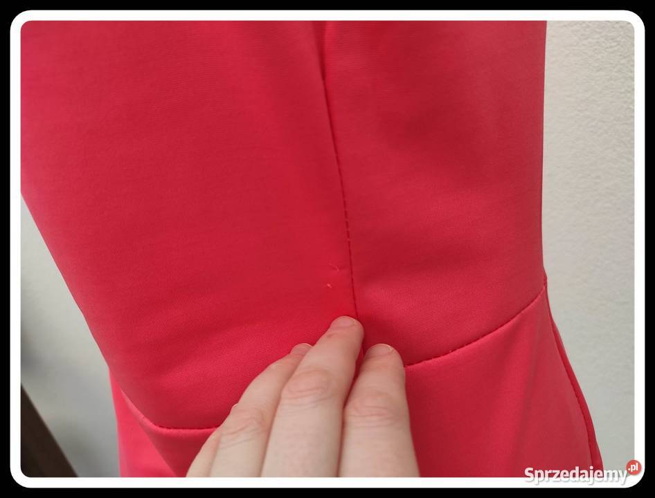 Sukienka koralowa rozpinana na całej długości 38 czerwony Spódnice i sukienki Płock