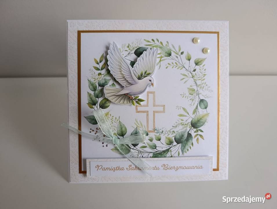 Kartka na Bierzmowanie ręcznie robiona Łódź