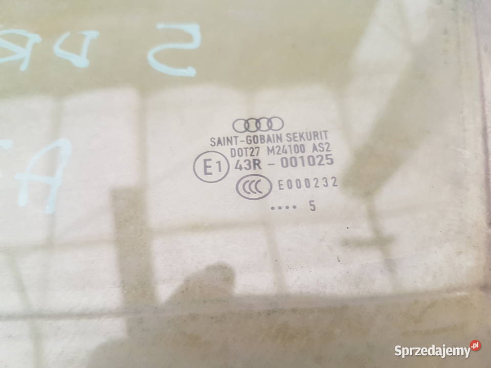 AUDI A3 8P 2003 2006 SZYBA DRZWI LEWA PRZOD osobowe Turek