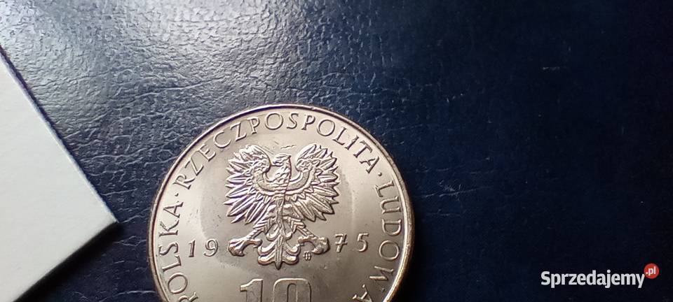 Stare monety 10 złotych 1975 Polska Lesko