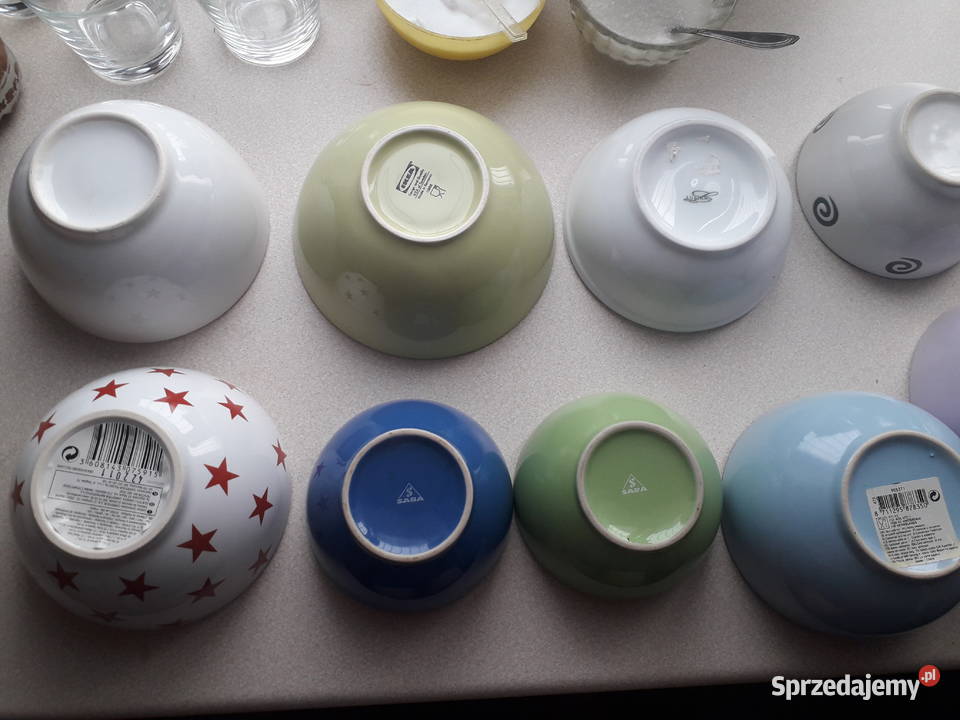 Zestaw miseczek różnych kolorów mazowieckie Warszawa