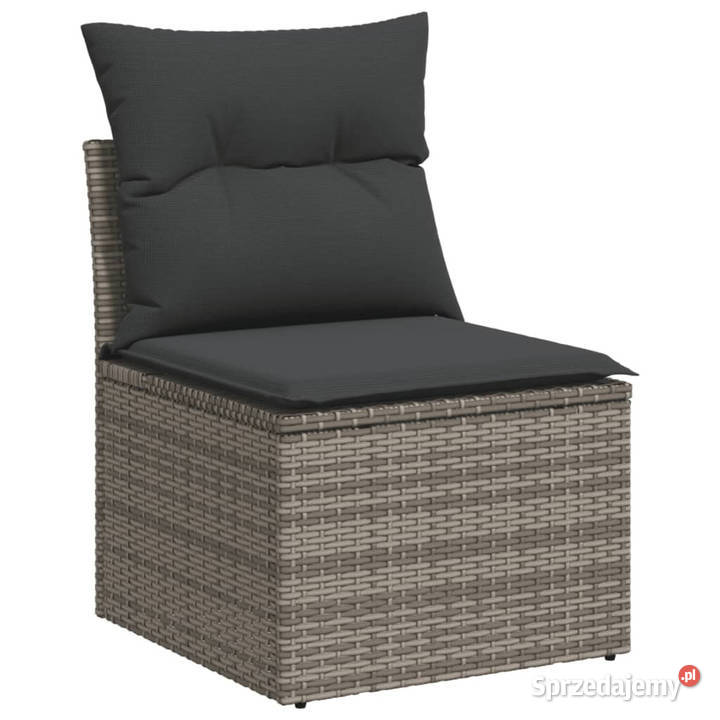3częściowa sofa do ogrodu z poduszkami szara mazowieckie Warszawa