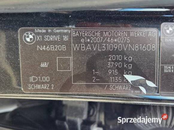 BMW X1 I E84 Syndyk sprzeda Świnoujście sprzedam