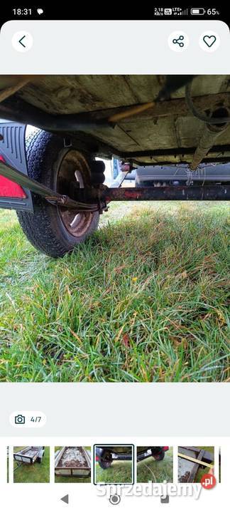 Przyczepka sam zarejestrowana 2 X1 m