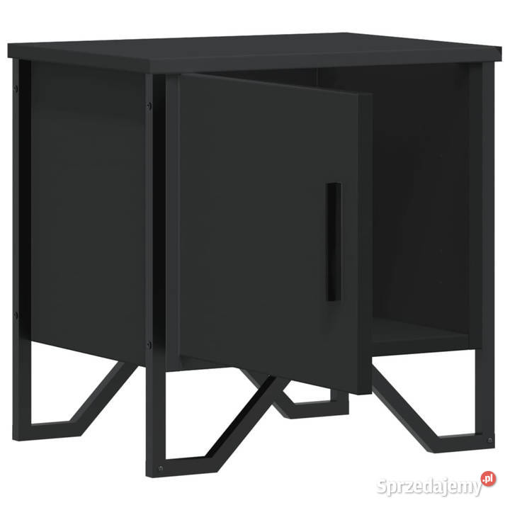 Szafka nocna czarna 40x30x40 materiał