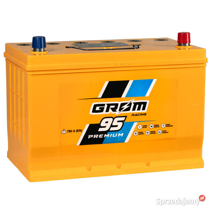 Akumulator GROM Racing 95Ah 780A Japan Układ elektryczny, zapłon mazowieckie Szydłowiec