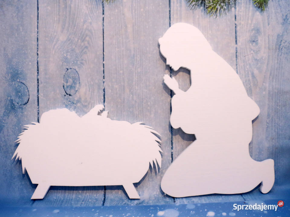 Jasełka żłobek zwierzęta Zestaw dekoracyjny Jasienica Rosielna