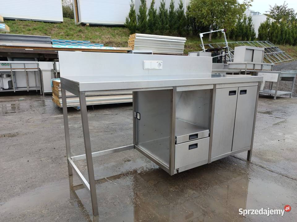 Stół nierdzewny roboczy gastronomiczny z szafka Gastronomia Laskowa sprzedam