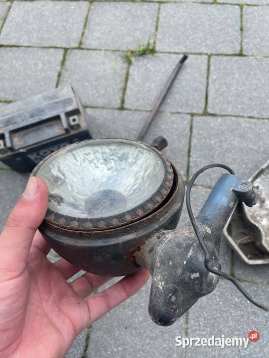 Lampa szperacz Milicja Warszawa PRL Syrena osobowe Barchaczów