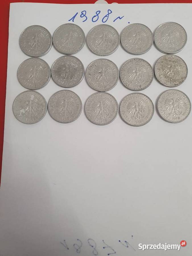 Monety aluminiowe 1 zł 1988r