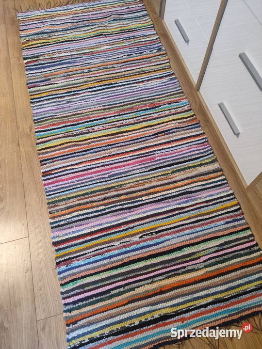 Nowy bawelniany chodnik rękodzieło 185x74 podlaskie Suwałki