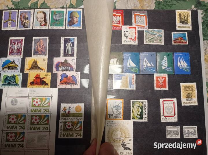 Sprzedam album polskich znaczków z lat 6474 Filatelistyka mazowieckie Różan sprzedam