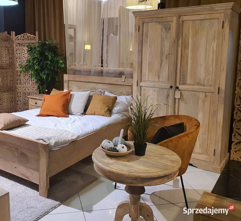 Proste drewniane jasne łóżko OSLO 140x200 Lublin sprzedam