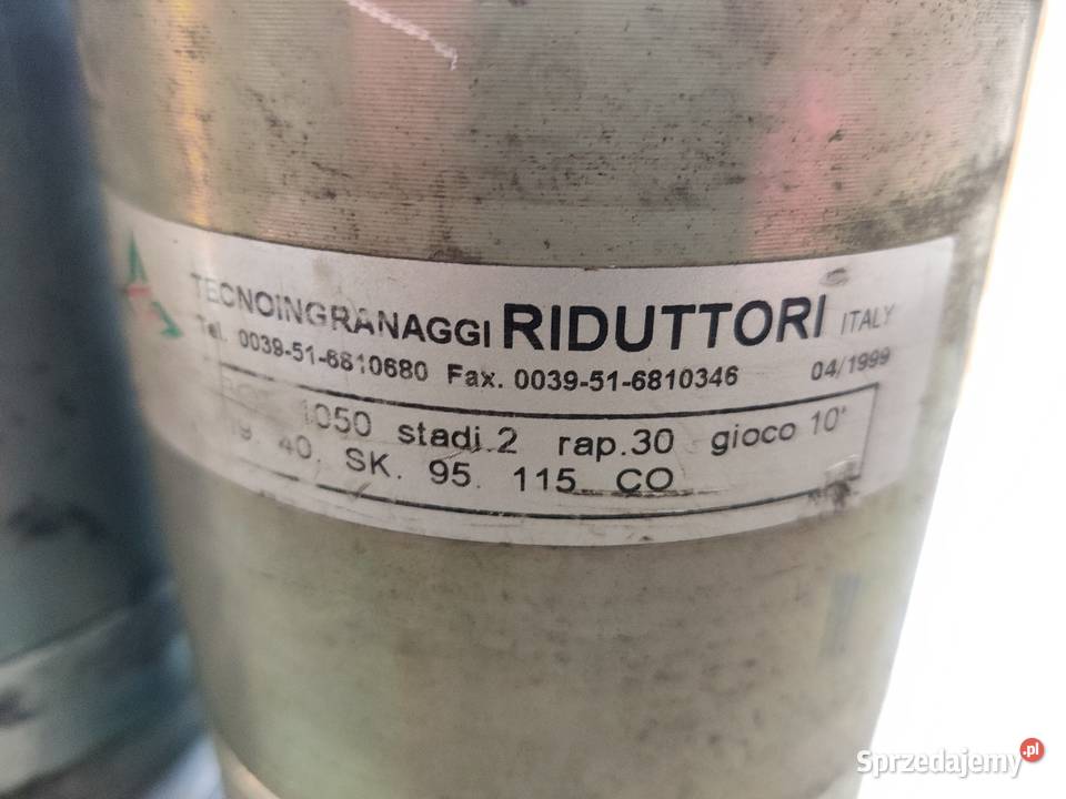Przekładnia planetarna Tecnoingranaggi Riduttori