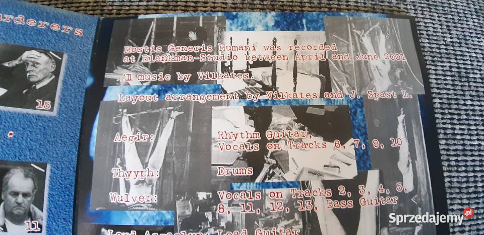 Vilkates Hostis Generis Humani LP 2001 Black metal Płyty i kasety Jastrzębie-Zdrój