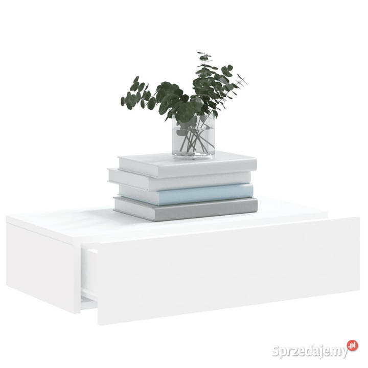 Szafka telewizyjna z LED biała 60x35x155 Warszawa sprzedam
