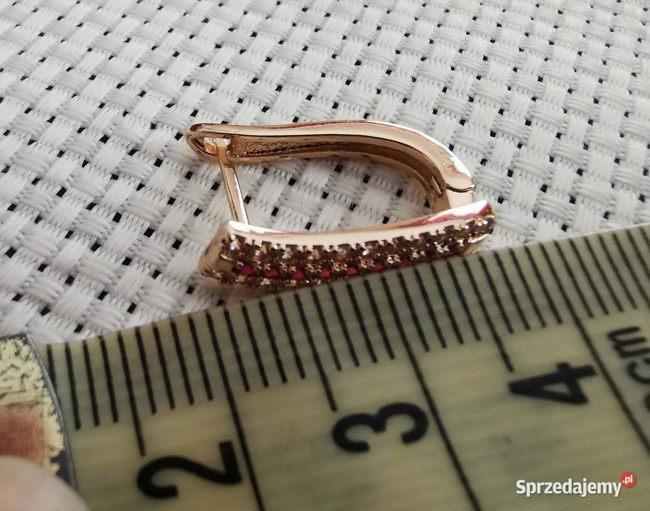 Komplet biżuterii pierścionek i kolczyki Lędziny sprzedam