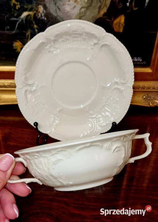Rosenthal Sanssouci 4 bulionowki z podstawkami Sadurki sprzedam