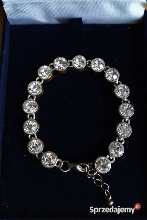 Elegancka piękna bransoletka z błyszczącymi Lublin sprzedam