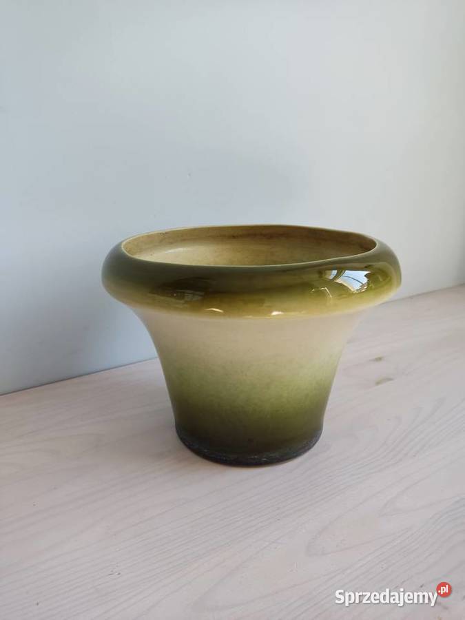 Donica doniczka stara ceramiczna gliniana Głuchołazy