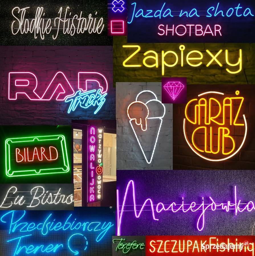 Producent neonów led bez pleksy podobnych do świętokrzyskie Chęciny