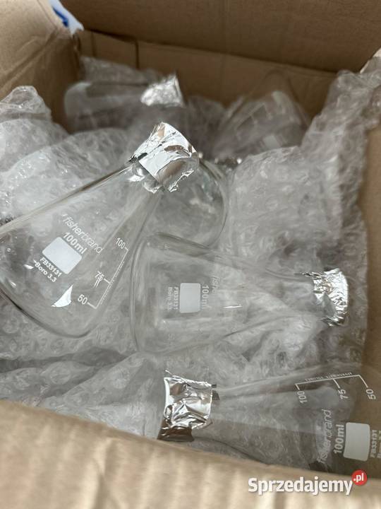 Akcesoria do laboratorium butelki tryskawki Olsztyn sprzedam