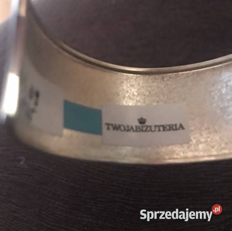 Srebrna bransoleta szeroka gładka wykonana z śląskie Rybnik sprzedam