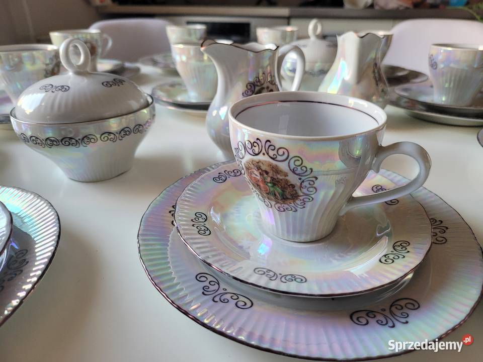 Przepiękny serwis kawowy 12 osób Jlmenau lubuskie Komorów