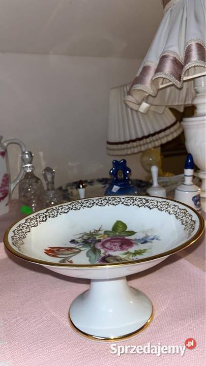 Patera Vintage ręcznie malowany stojak na ciasto Gdańsk