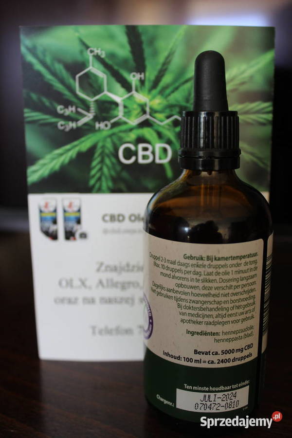 Jacob Hooy CBD Olejek 5 100ml Pozostałe Łódź