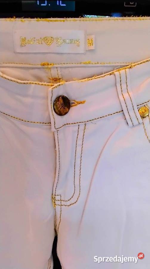 Spodnie Białe Jeans Damskie REDIAL Luxury Style Długie lubuskie Nowa Sól