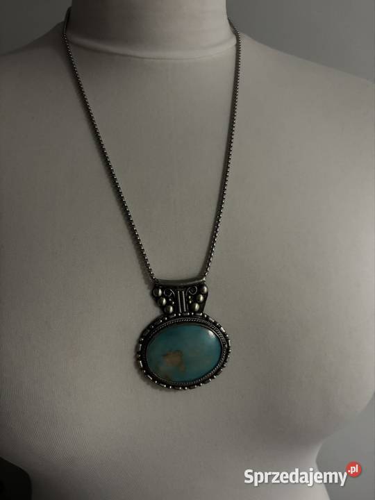 Wisiorek z turkusem Bydgoszcz