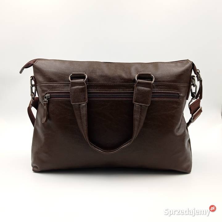 Teczka torba LEINASEN skórzana na ramie Cb