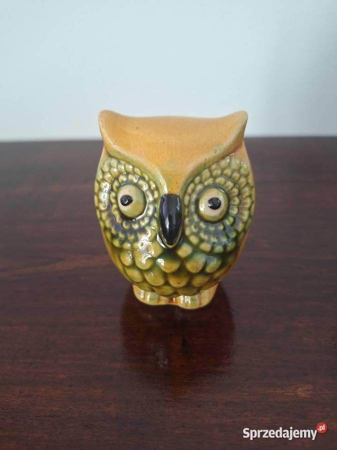 Sowa figurka ceramiczna Vintage Gdańsk