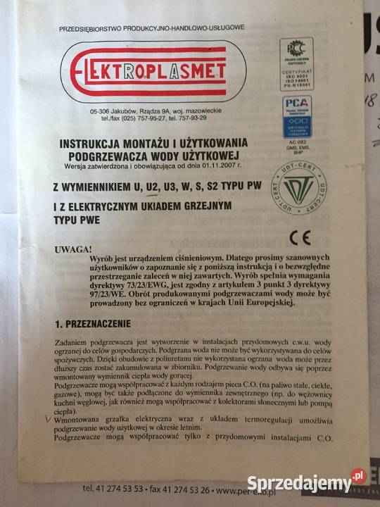 Piec CO PEREKO 16 KW ZESTAW Ciechanów