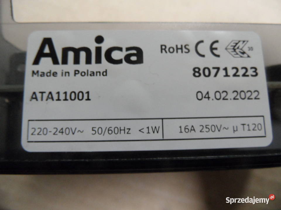 zegar piekarnika amica 8071223 Radlin