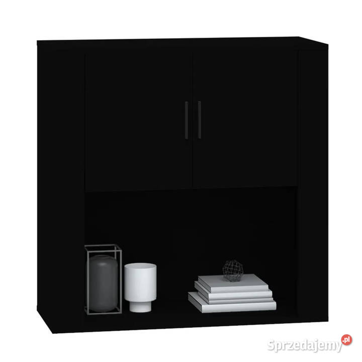 Szafka ścienna czarna 80x33x80 materiał