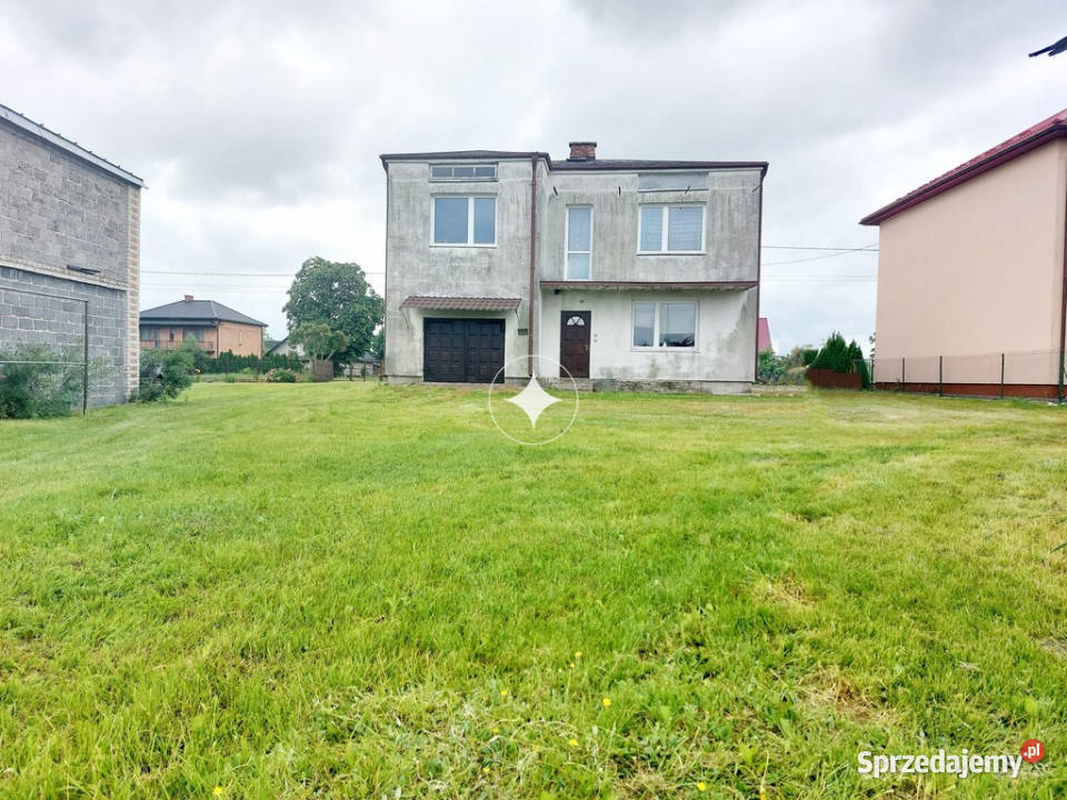 Przestronny dom z ogrodem i garażem lubelskie Tyszowce sprzedam