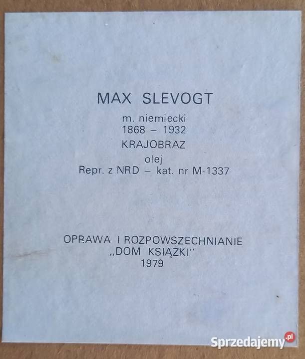 Obraz pejzaż krajobraz olej 1979 Małkinia Górna