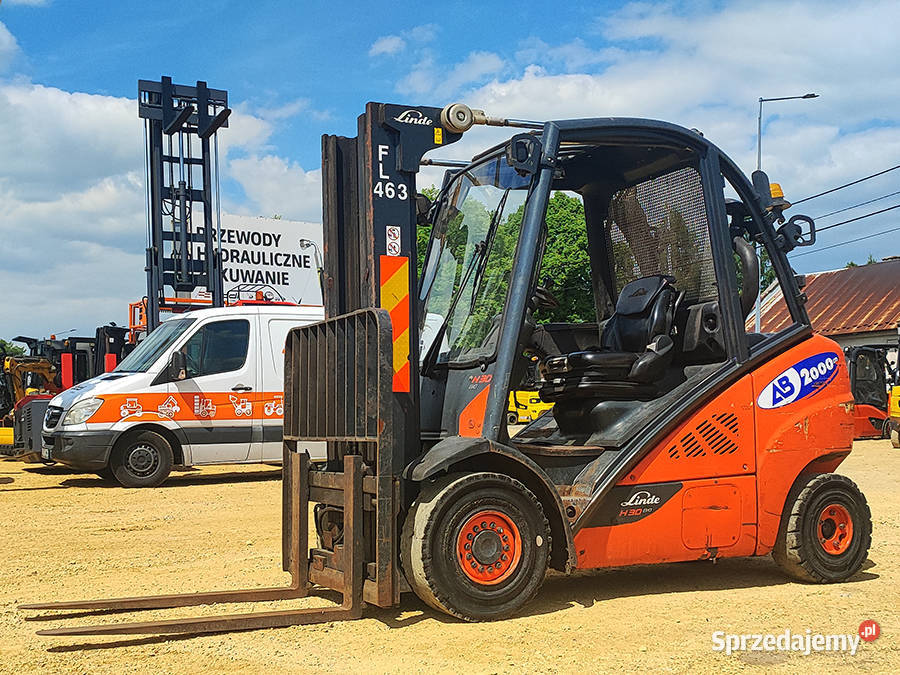 Wózek widłowy Linde H30D02 3 tony triplex 465 m Linde Kęty sprzedam