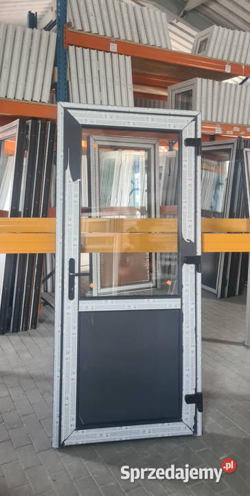 DRZWI Kacprzak 90x210 Drzwi ZEWNĘTRZNE PCV Drzwi zewnętrzne mazowieckie Siedlce