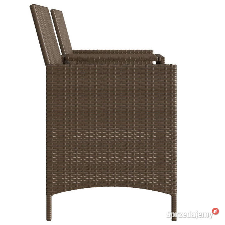 2os sofa ogrodowa ze stolikiem i stołkami brąz Warszawa