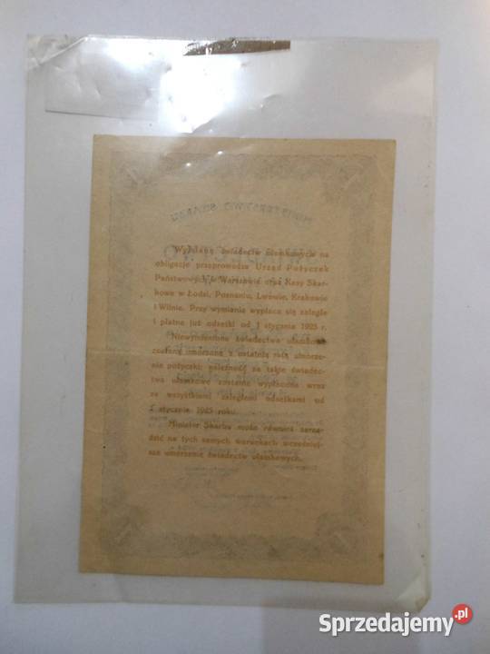 Banknotyakcje obligacje Bukowo sprzedam